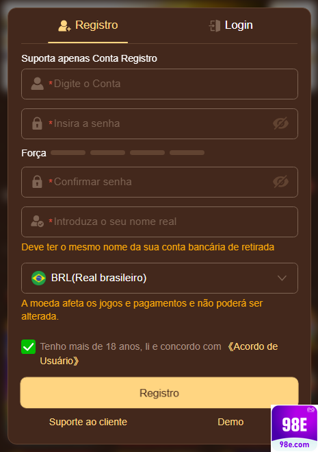 Recompensas VIP 98e.com